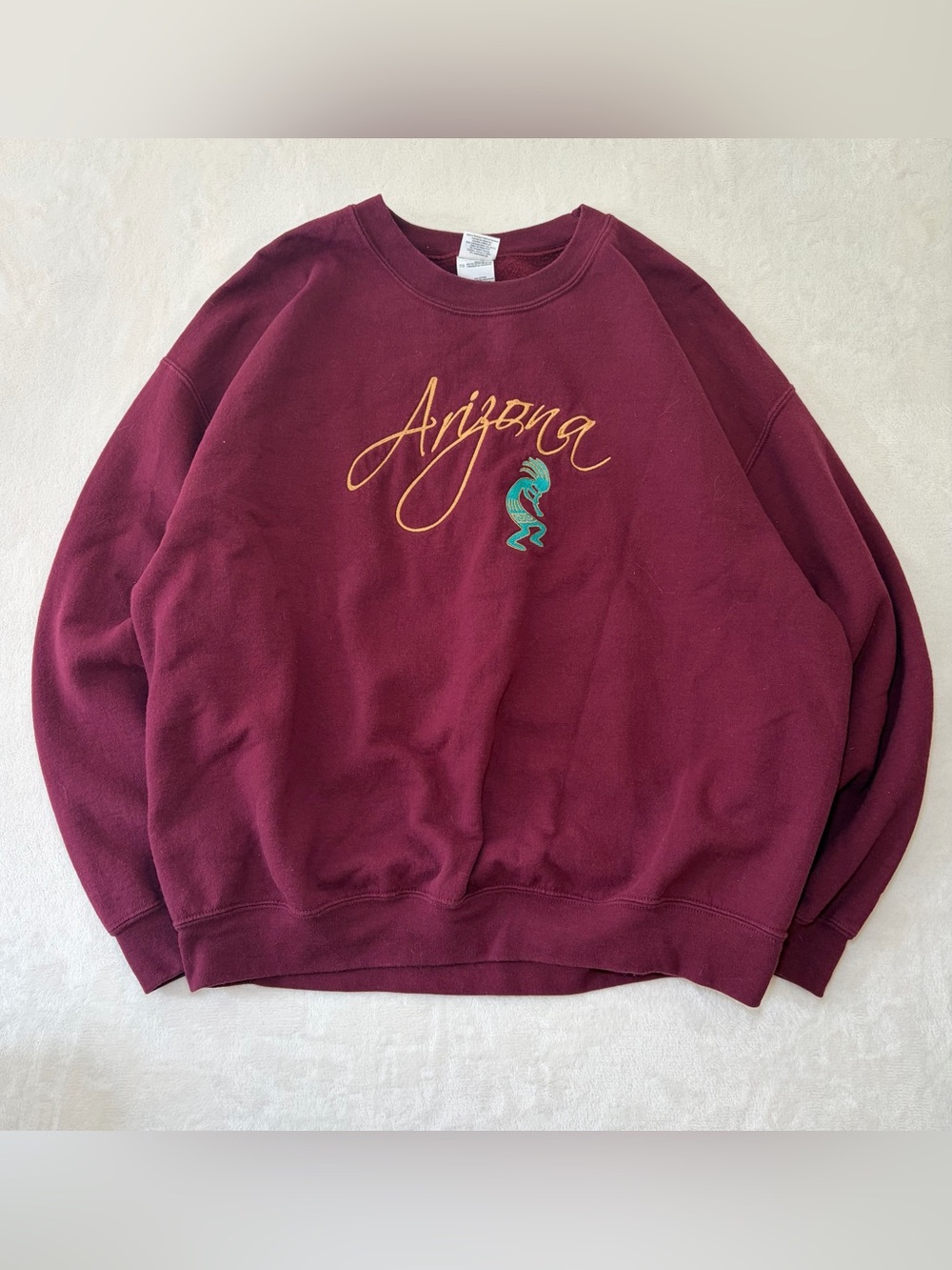 VTG Y2K Arizona Kokopelli Graphic Crewneck Sweatshirt XL 90s Southwest USA Retro